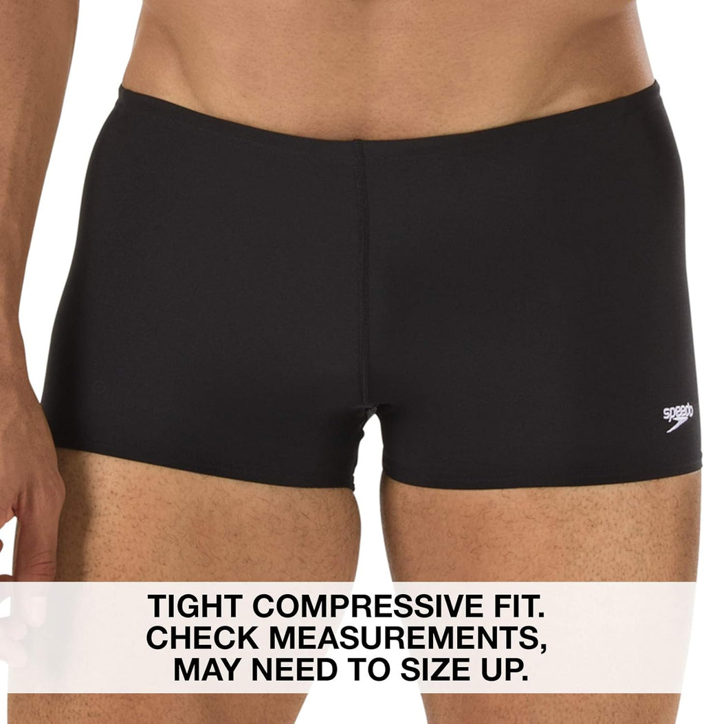 Speedo Black 38 Waist Swim Trunk N50313