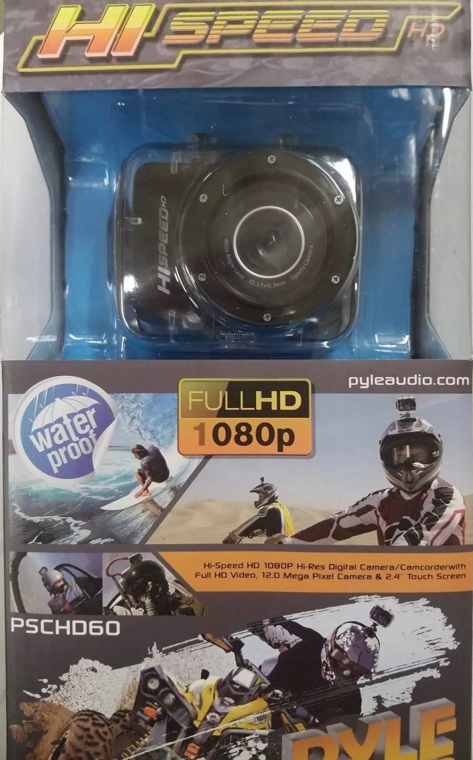 12.0 Megapixel 1080p Action Camera with 2.4 Touchscreen (Black) Z1161
