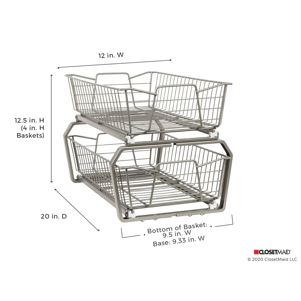 2 Tier 11-inch Wide Cabinet Organizer B22525