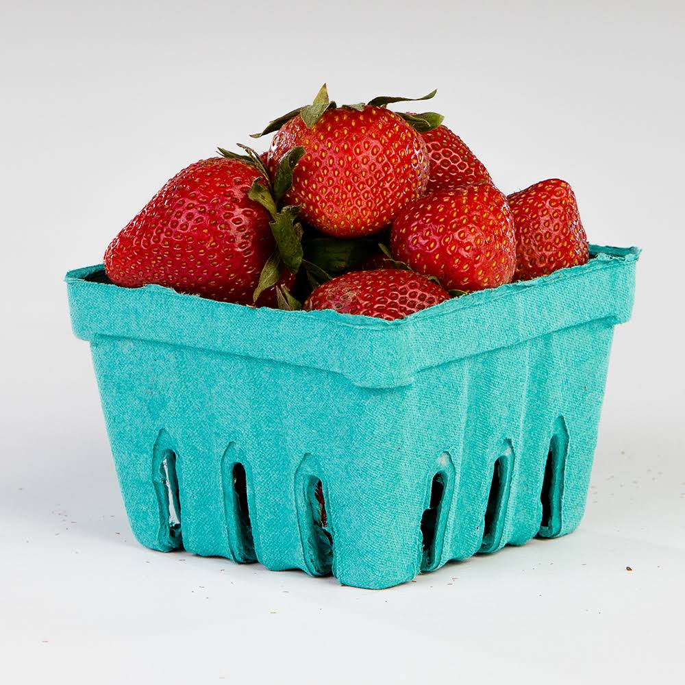 Green Molded Fiber Berry Basket, 1 Qt. | 250/Case W205353