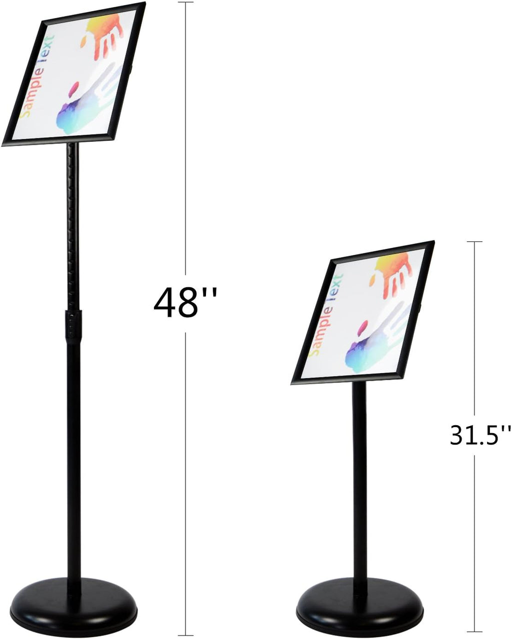 Black Aluminum Snap Open Frame Sign Poster Stand V1286