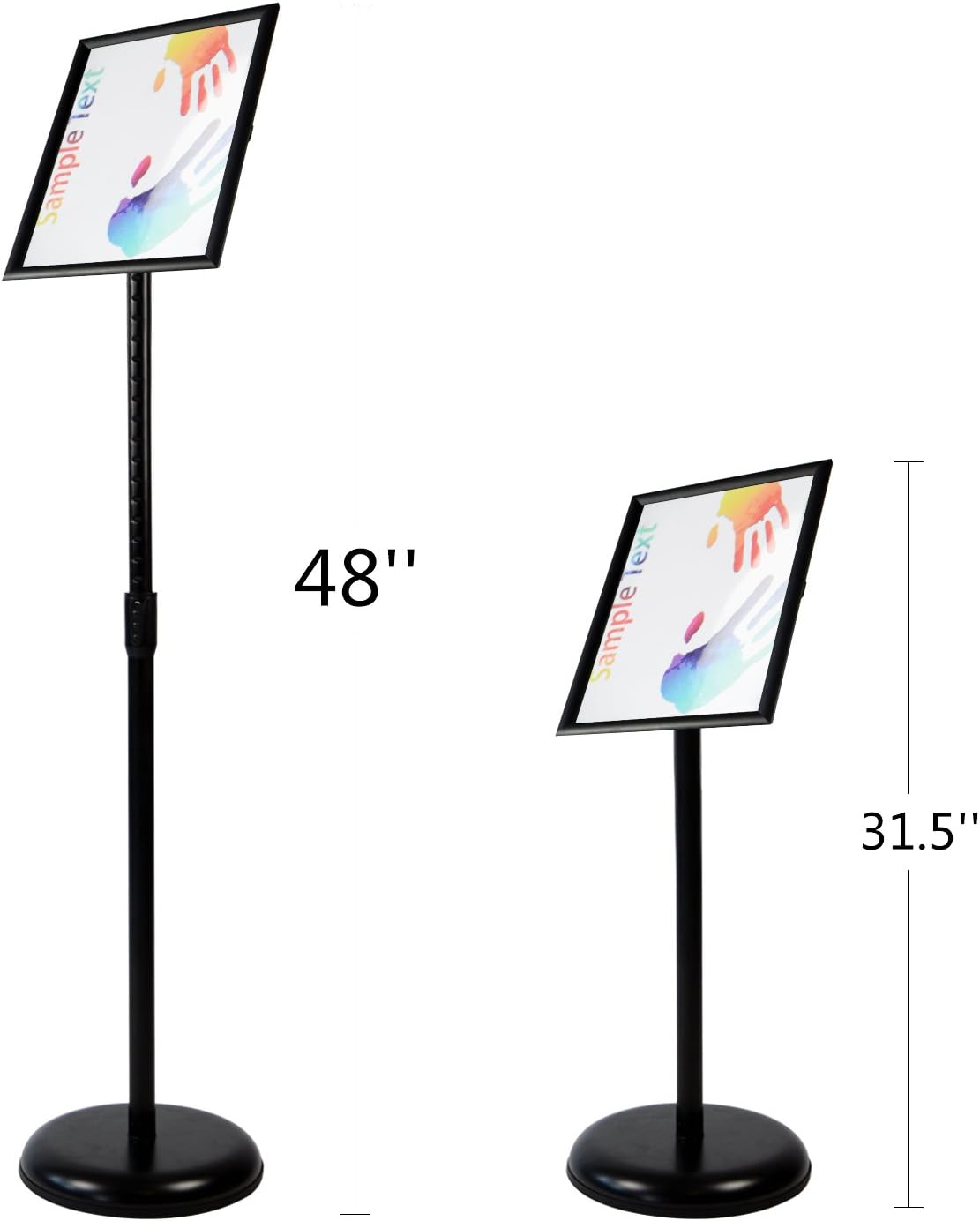Black Aluminum Snap Open Frame Sign Poster Stand V1286