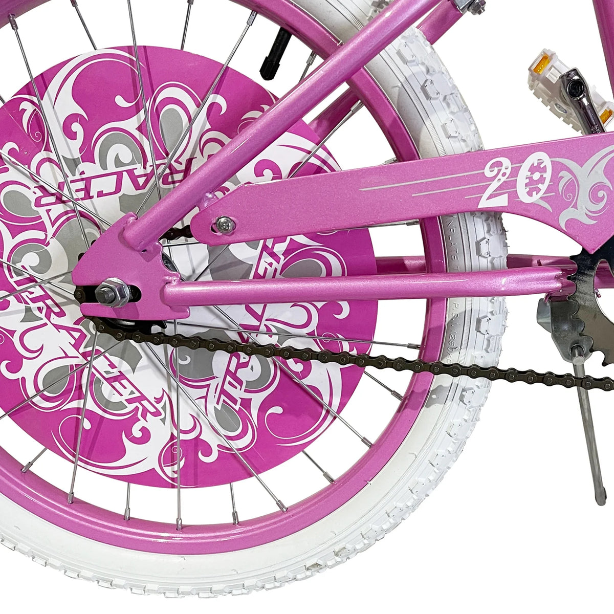 Pink 20 Inch Kids BMX Bike with Kickstand S6690