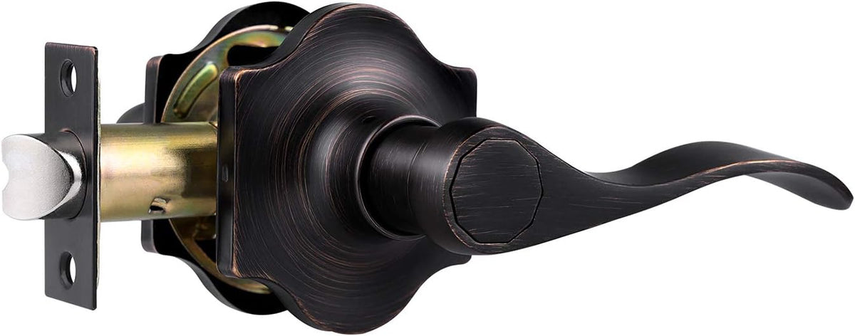 6 Pack Antique Privacy Door Handles Oil Rubbed Bronze Door Lever Set A917806