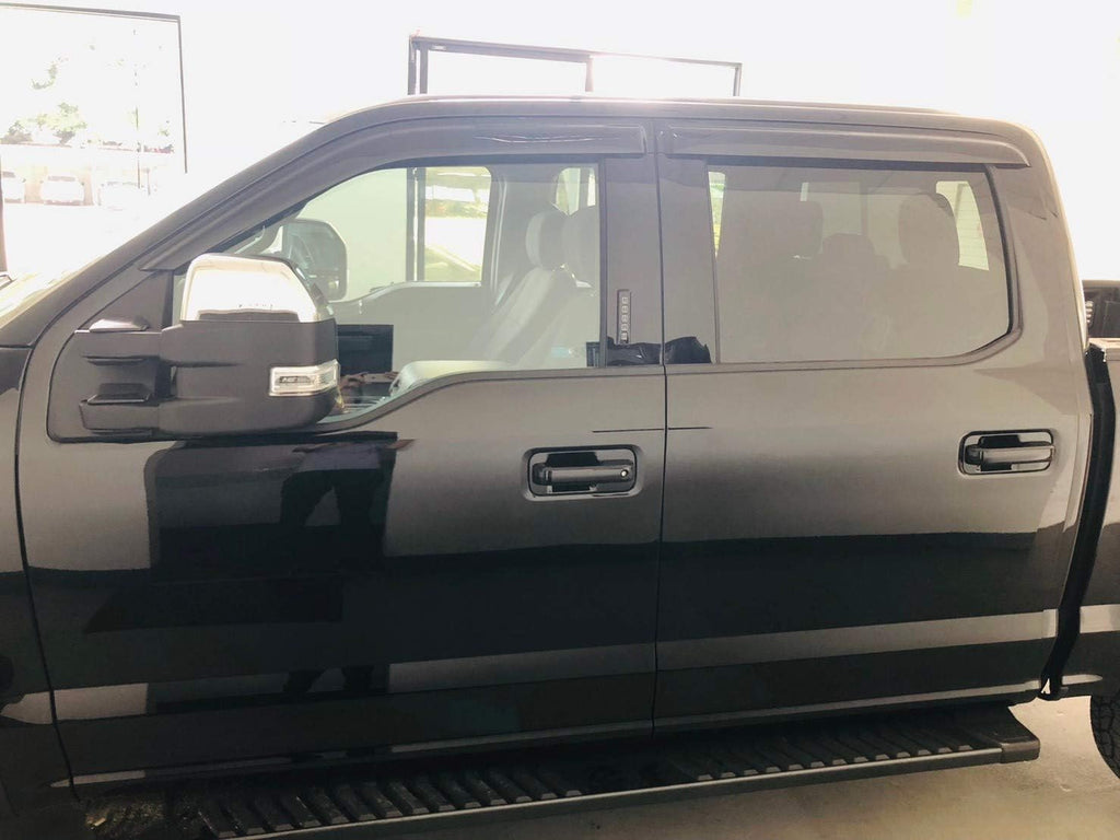 Dark Tinted Tape-On Side Window Vent Visor Deflectors Rain Guards Z200