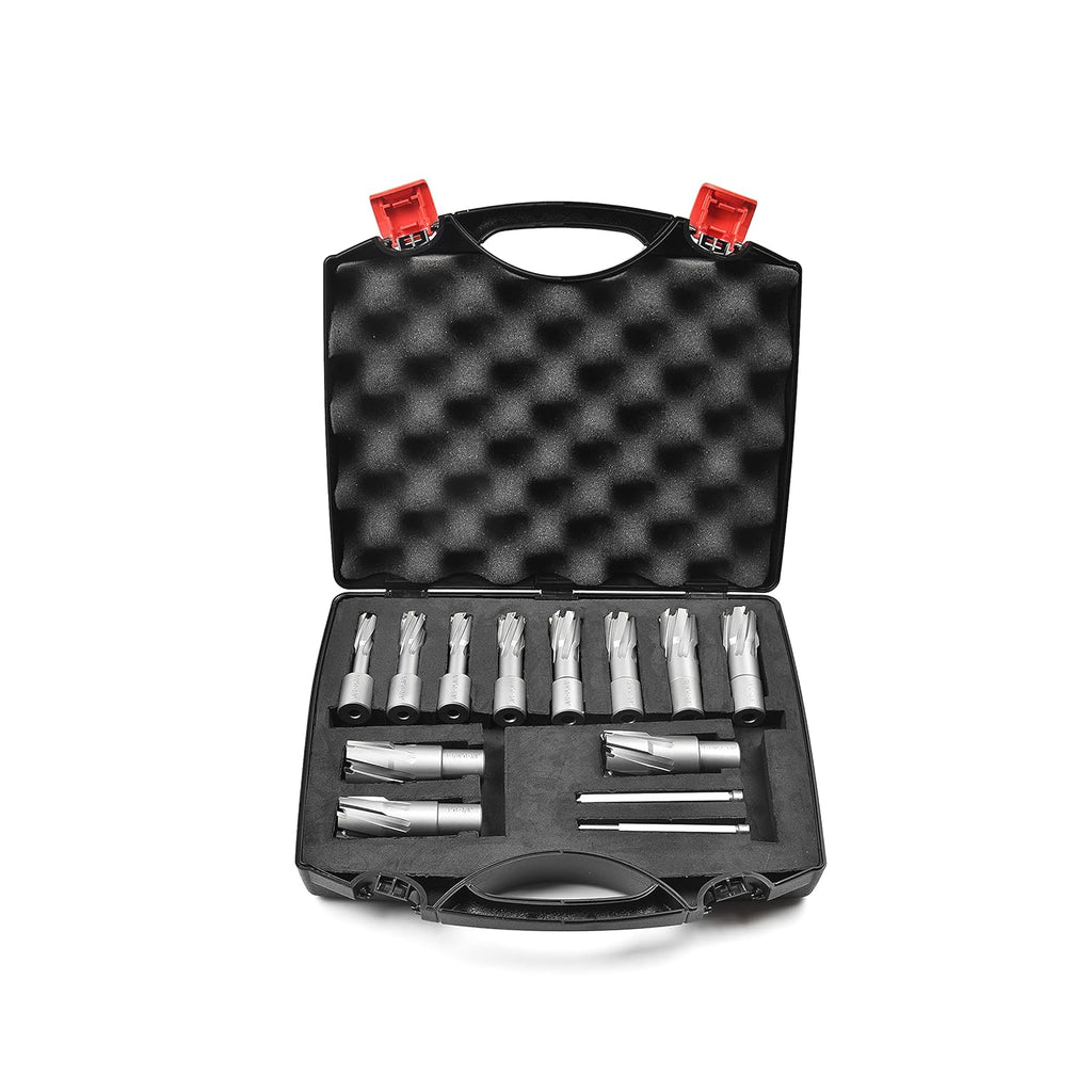 13 pcs Carbide TCT Annular Cutter Set with 2 Pilot Pins U155322