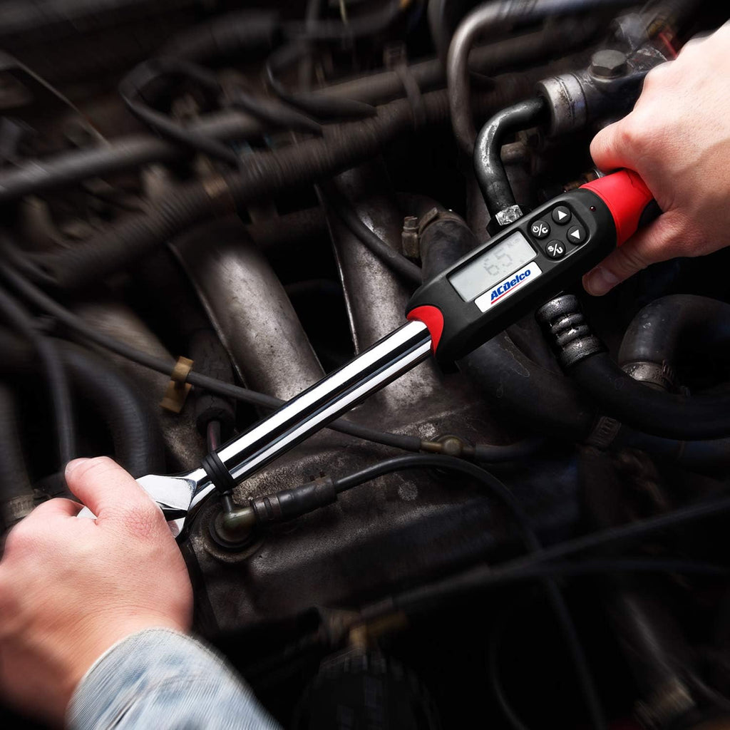 Heavy Duty Digital Torque Wrench with Buzzer and LED Flash Notification U3647