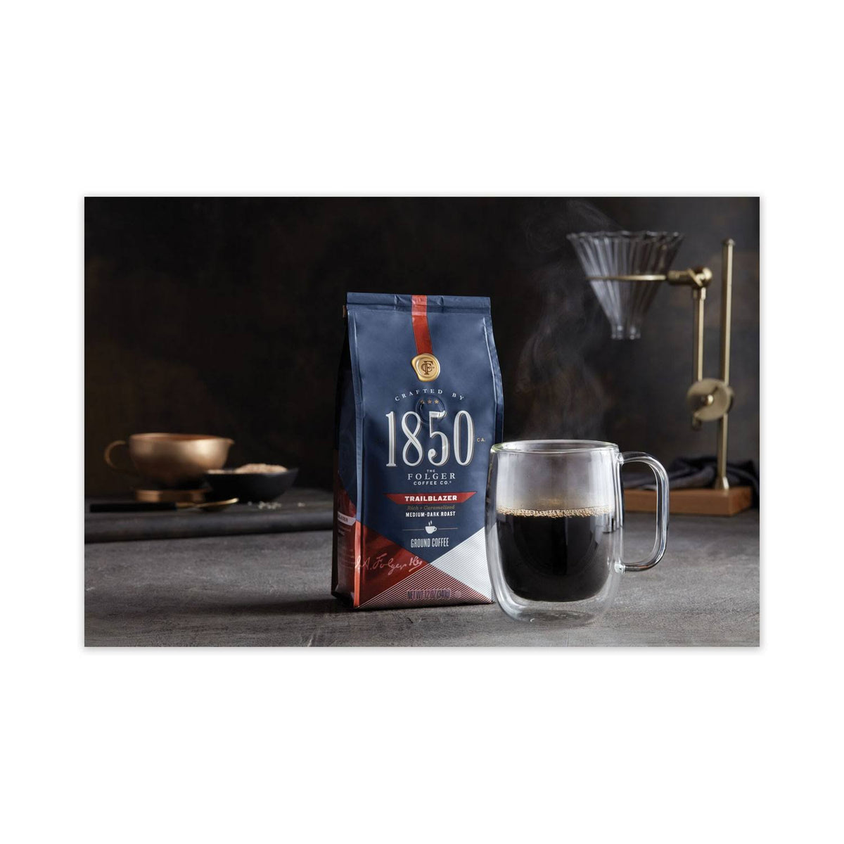 Dark Roast Ground Coffee 12 oz Bag 6-carton Z560