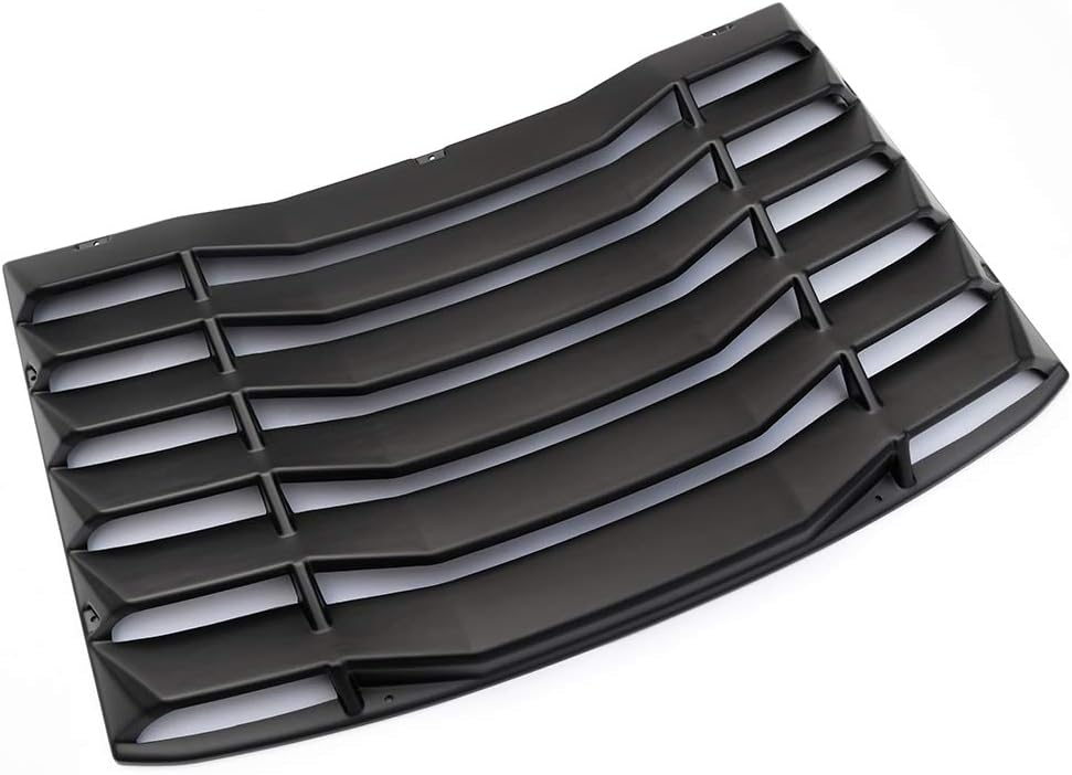 Matte Black Rear Window Louvers for Chevy Camaro T6898