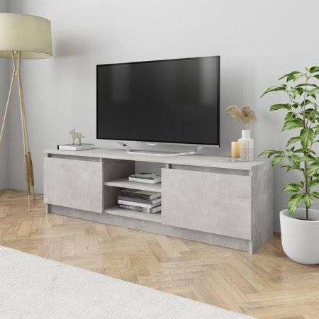 Concrete Gray TV Cabinet Chipboard O1883