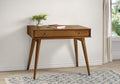 Solid Wood Computer Desk with One Drawer, Castanho Brown V137