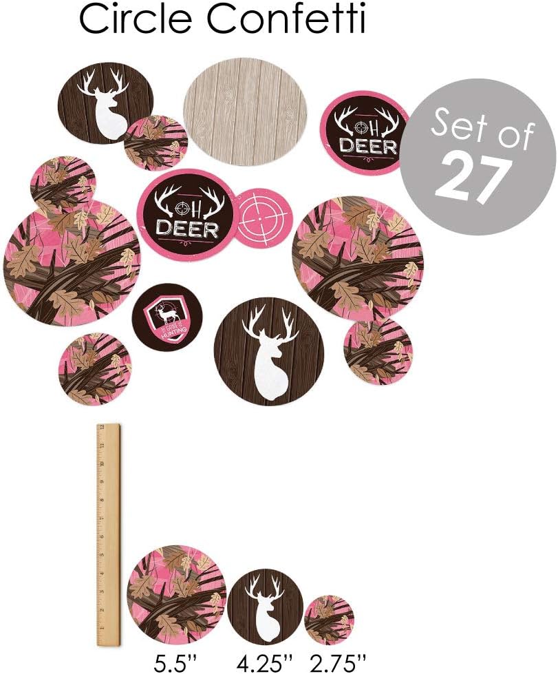 Pink Gone Hunting Deer Hunting Camo Banner Decoration Kit Q87780