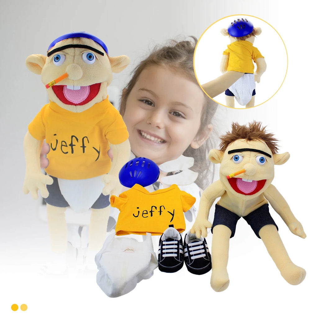 Jeffy Puppet Plush Toy, 24 Inches Hand Puppet N835