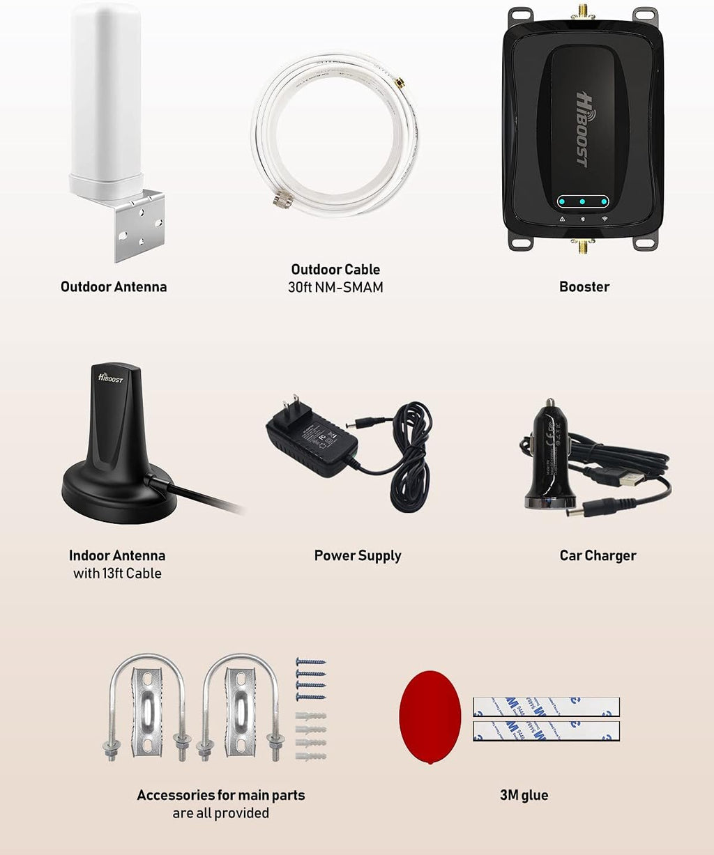 Cell Signal Booster for RV with Omni-Directional Roof Antenna P89804