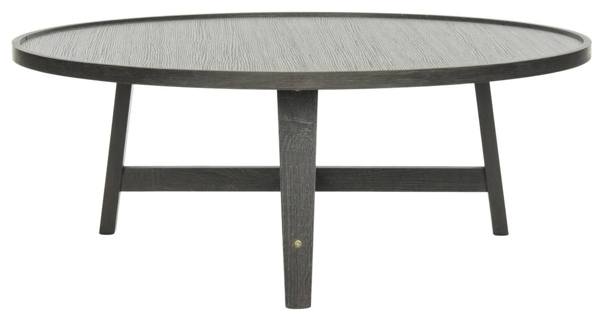 Dark Grey Retro Wood Coffee Table V82334