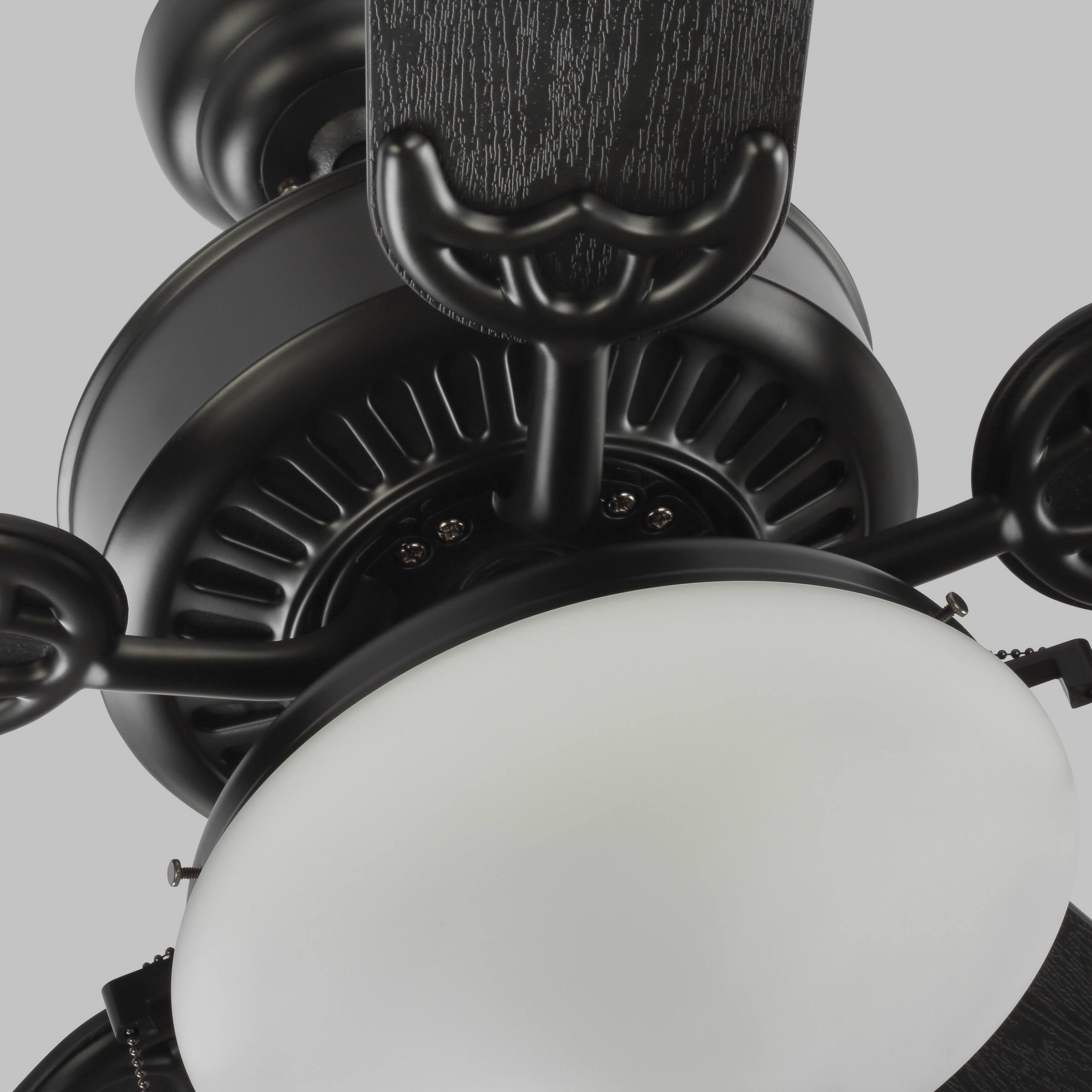Matte Black Outdoor LED Ceiling Fan N82317