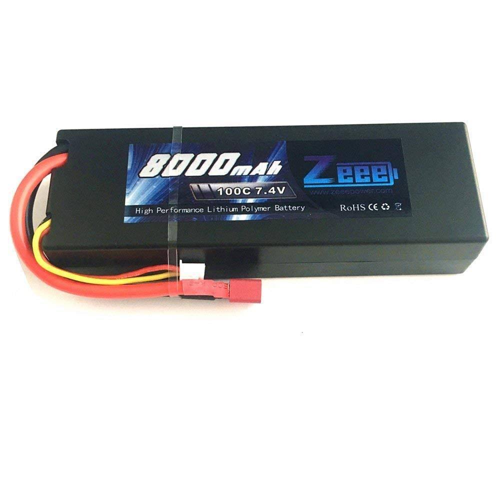 Lipo Battery 7.4V 8000mAh Hard Case with Deans T Plug C786