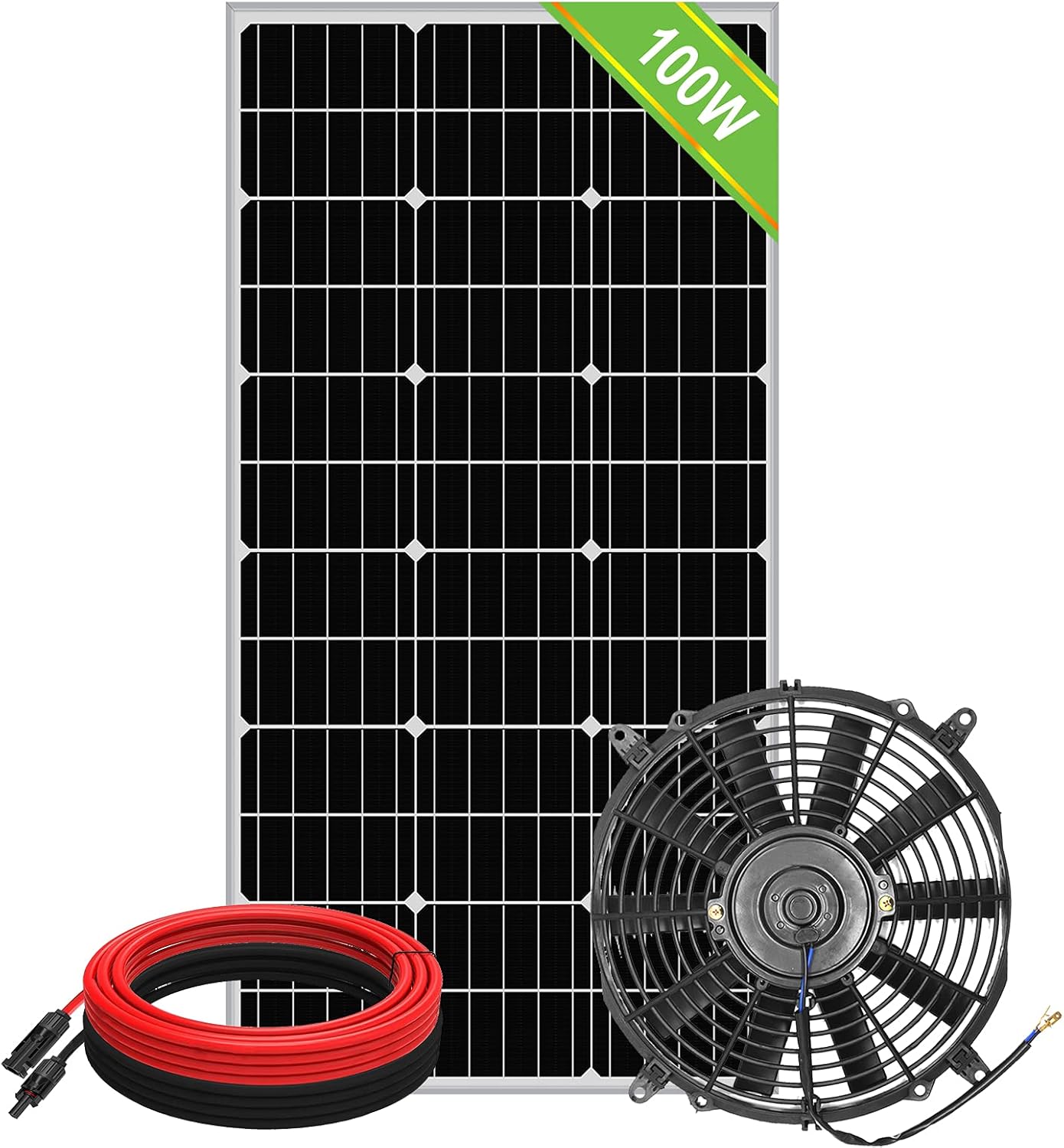 Solar Powered 50-Watt Roof Ventilation Fan Kit R576