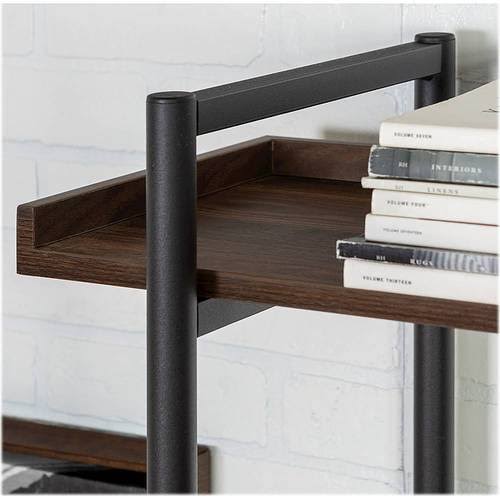 5-Shelf Bookcase Dark Walnut C642846