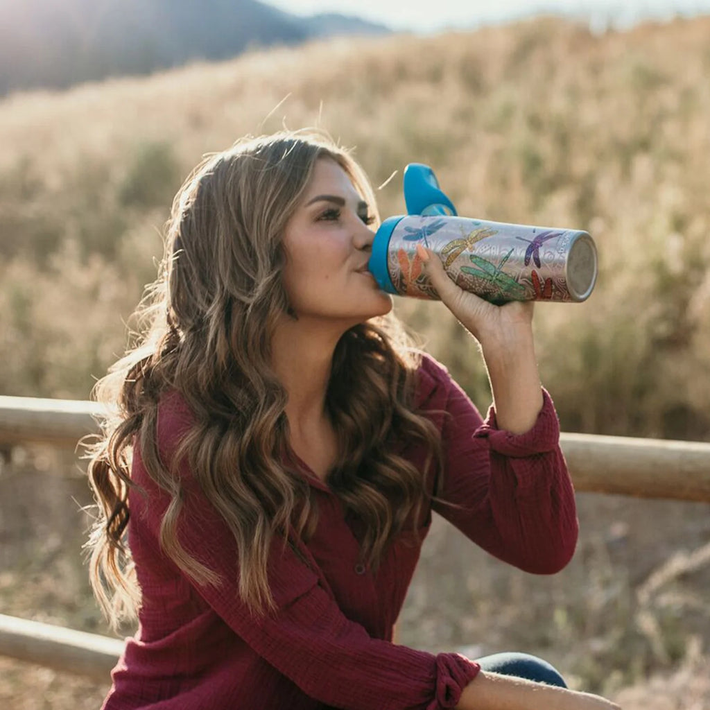 24 oz Stainless Steel Water Bottle with lid X28872