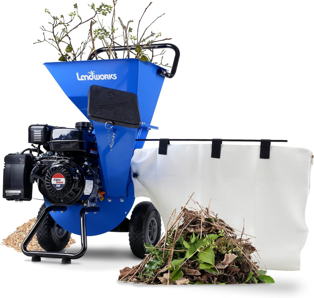 7HP 3 Inch Max Capacity Wood Chipper Shredder Mulcher C6411