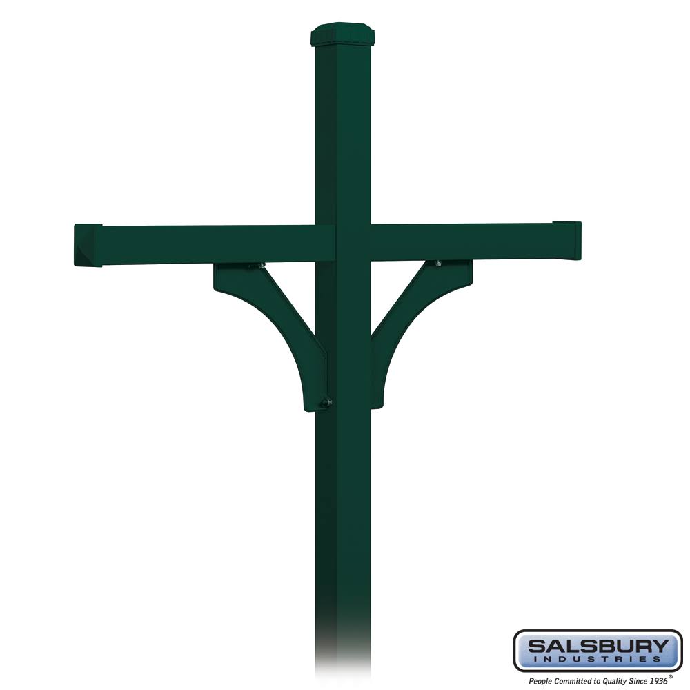Green 2 Sided Mailbox Post L802512