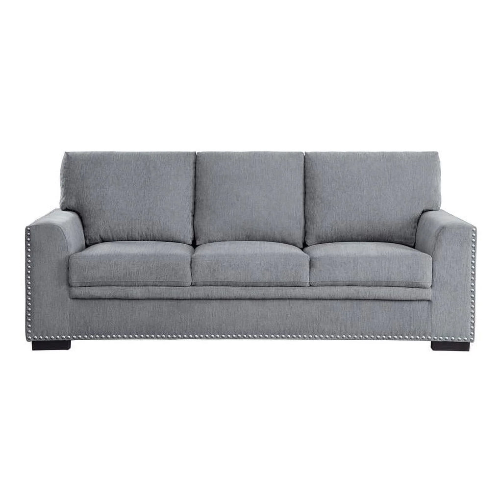 Dark Gray Chenille Fabric Sofa O8112