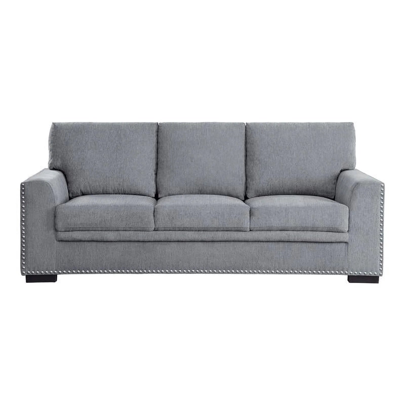 Dark Gray Chenille Fabric Sofa O8112