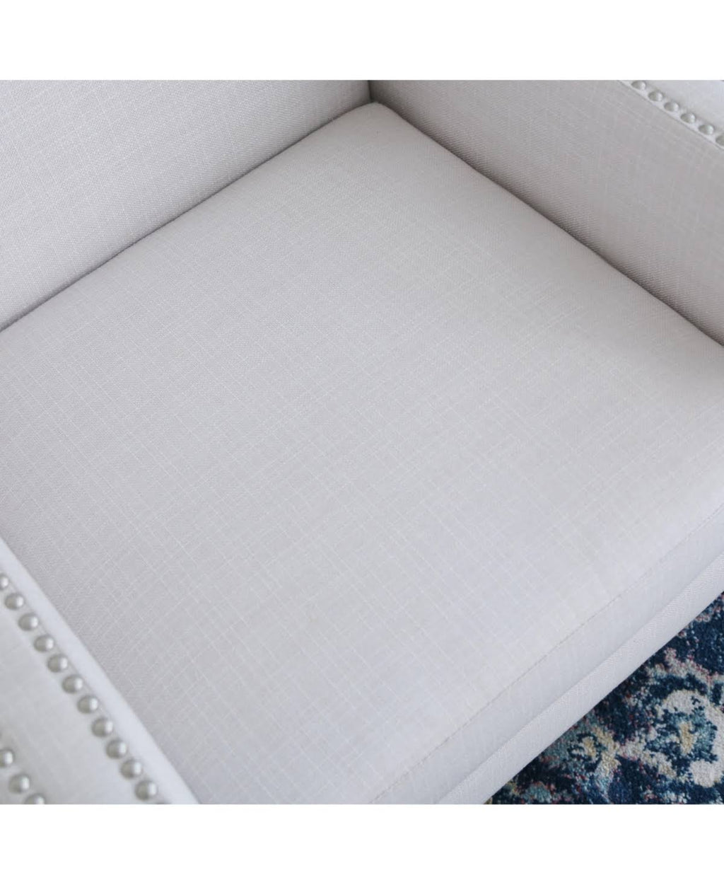 Ivory Nailhead Accent Chair Z628165