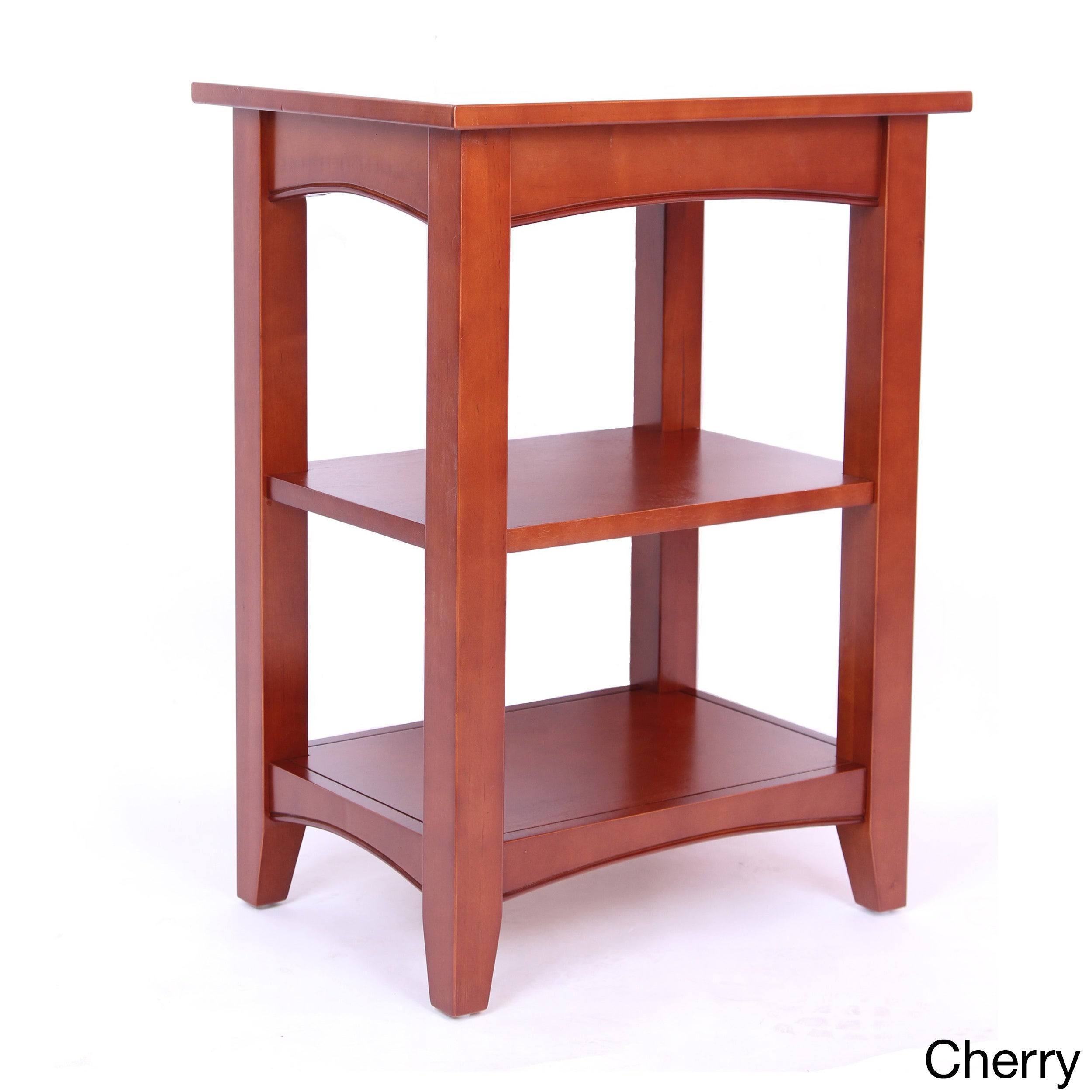 2-Shelf Wood End Table - Cherry H191752