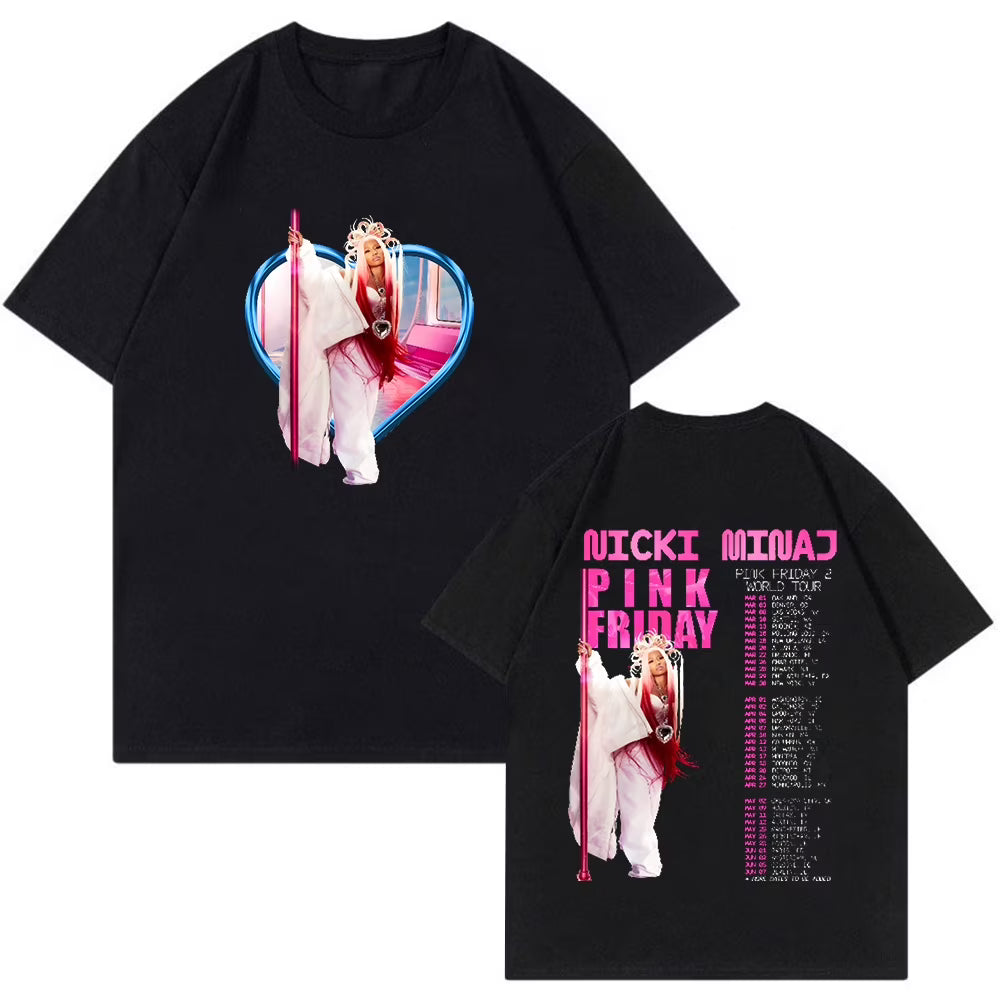 Pink Friday 2 World Tour Crewneck Short Sleeve Tee S443