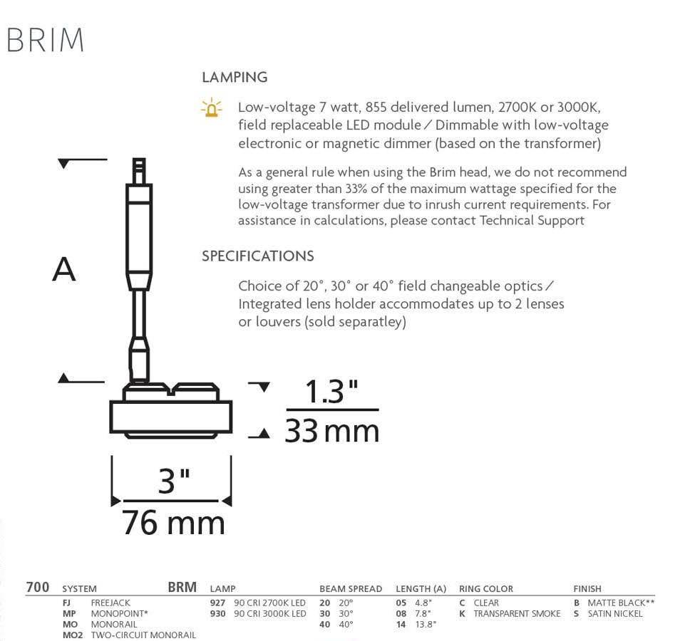 Brim Head Lighting T25916