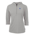 Women's Half-Zip 3/4 Sleeve Pullover Hoodie Q7741