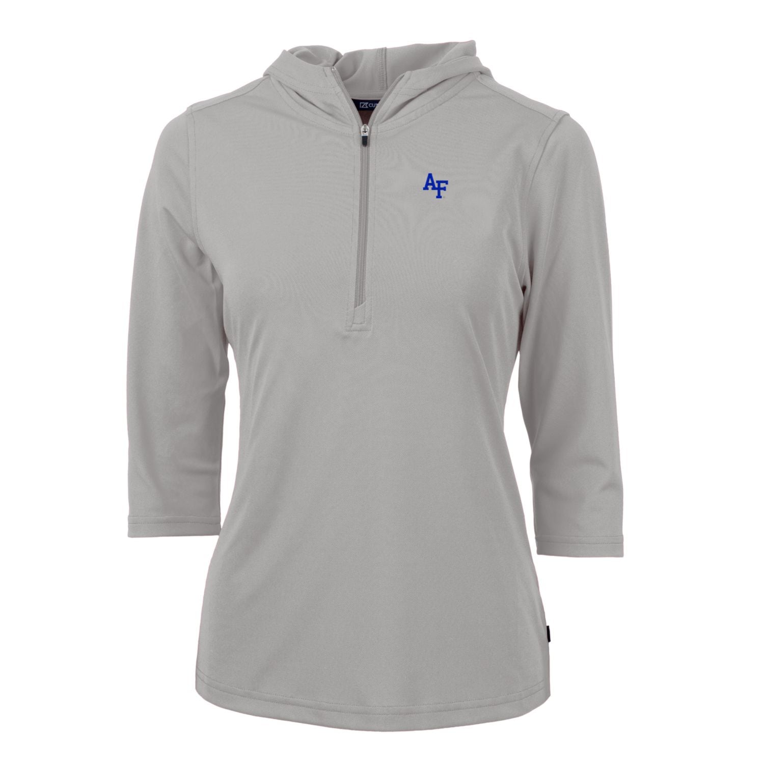 Women's Half-Zip 3/4 Sleeve Pullover Hoodie Q7741
