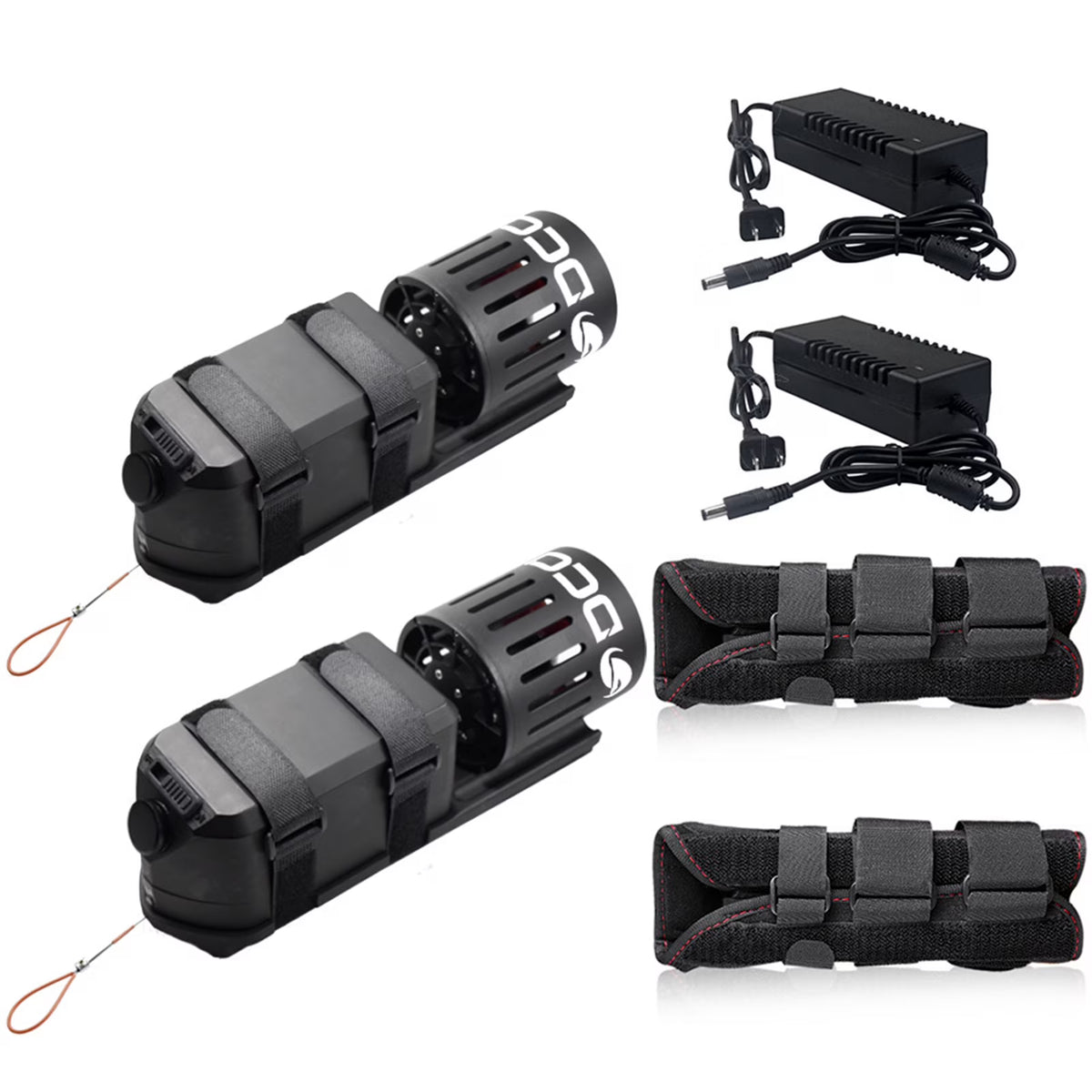 2pcs Electric Underwater Scooters 20M Waterproof C7208