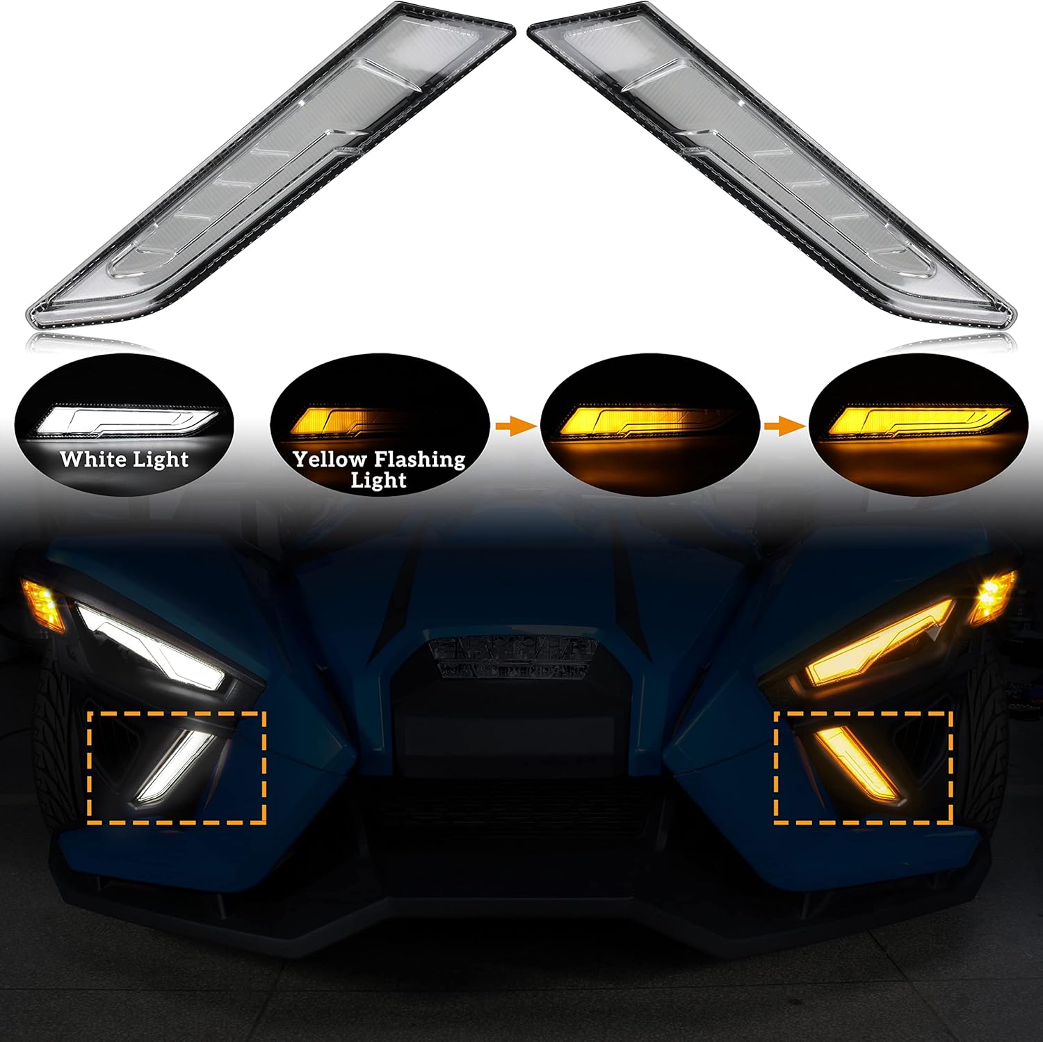 Front Lower Accent Panel Kit for Polaris Slingshot (2PCS) Q546178