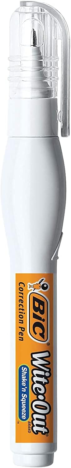 White Correction Pen, 8 ml, 4 Count, 5 Pack Pack of 2 S3040