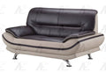 Mahogany/Light Gray Loveseat H6913
