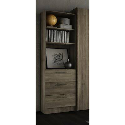 Rustic Cinnamon 3 Drawer Bookcase I19812