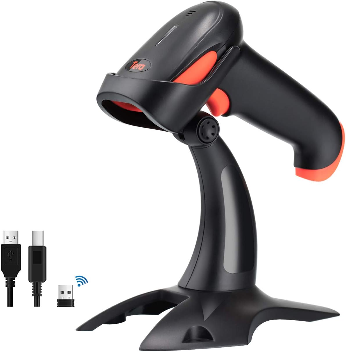 2D Wireless Barcode Scanner with Stand, Pack of 2 H691647
