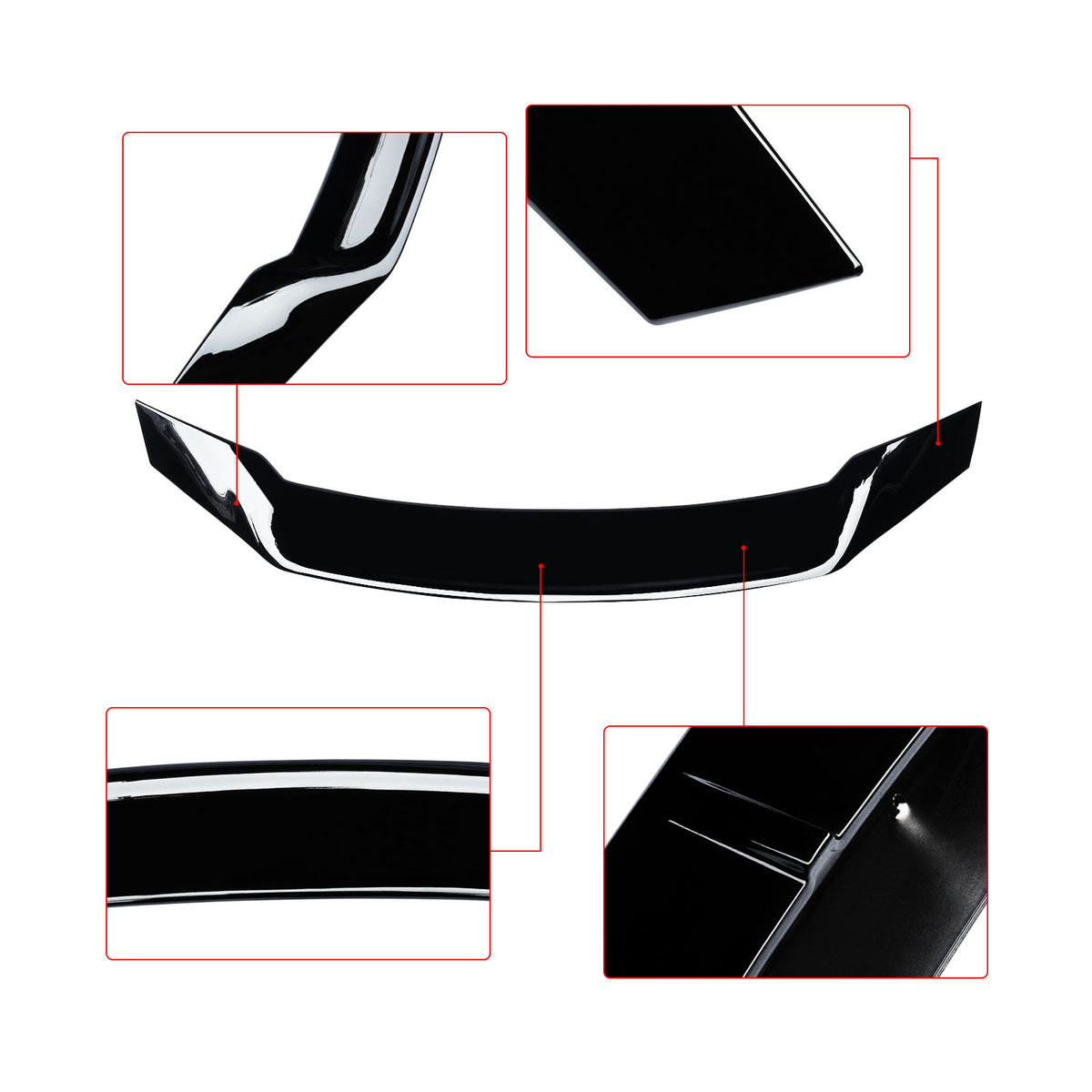 Gloss Black Rear Spoiler X3702