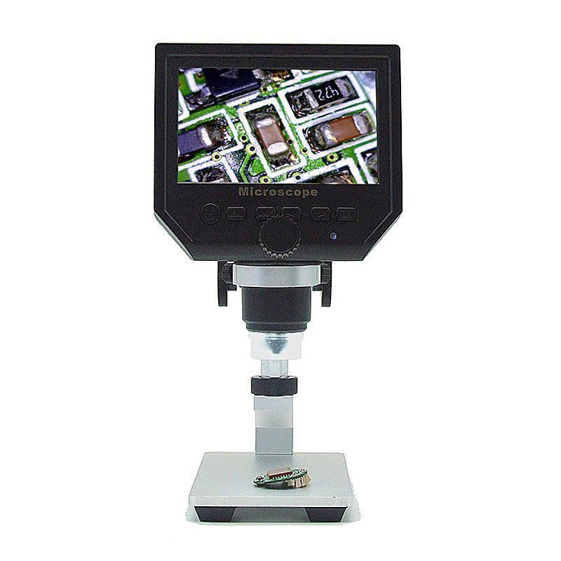 Digital Microscope 1-600X 3.6MP 4.3inch HD LCD Display with Aluminum Alloy Stand I692