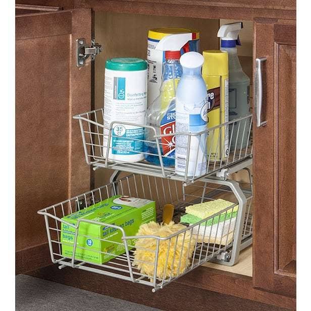 2 Tier 11-inch Wide Cabinet Organizer B22525