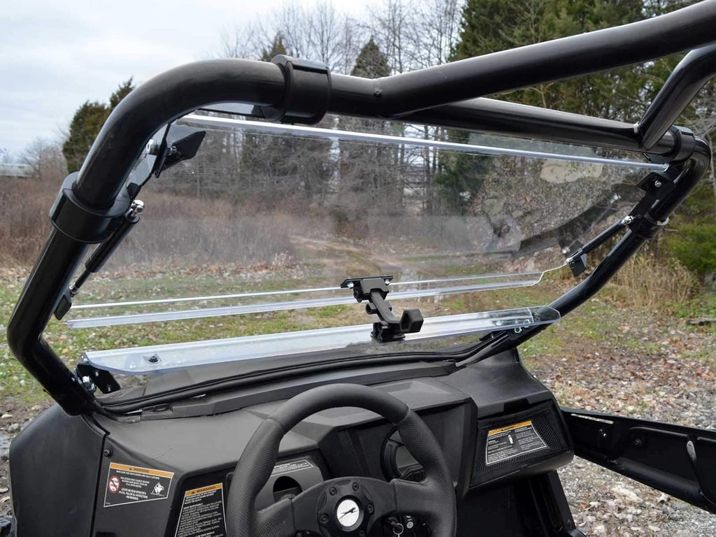 Scratch-Resistant Flip Windshield, 1/4 Inch Thick Polycarbonate P6081
