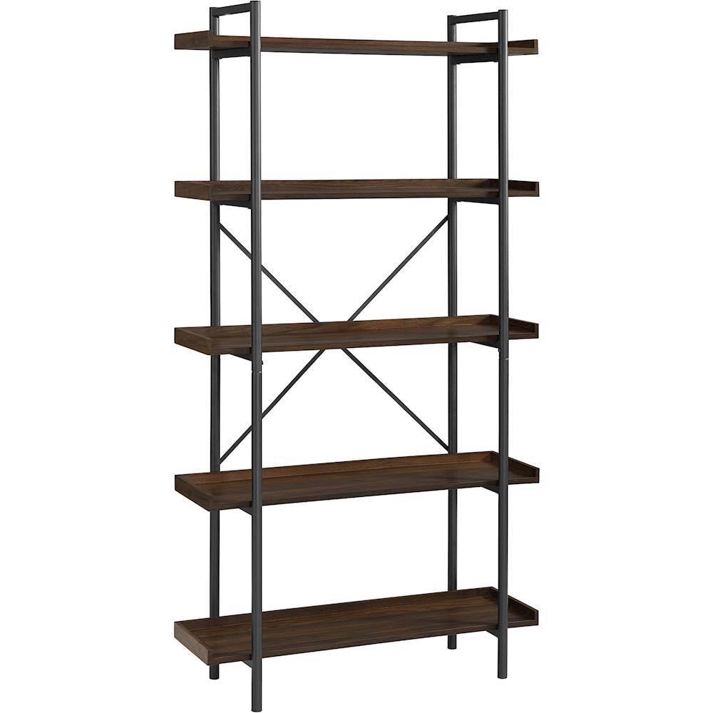 5-Shelf Bookcase Dark Walnut C642846