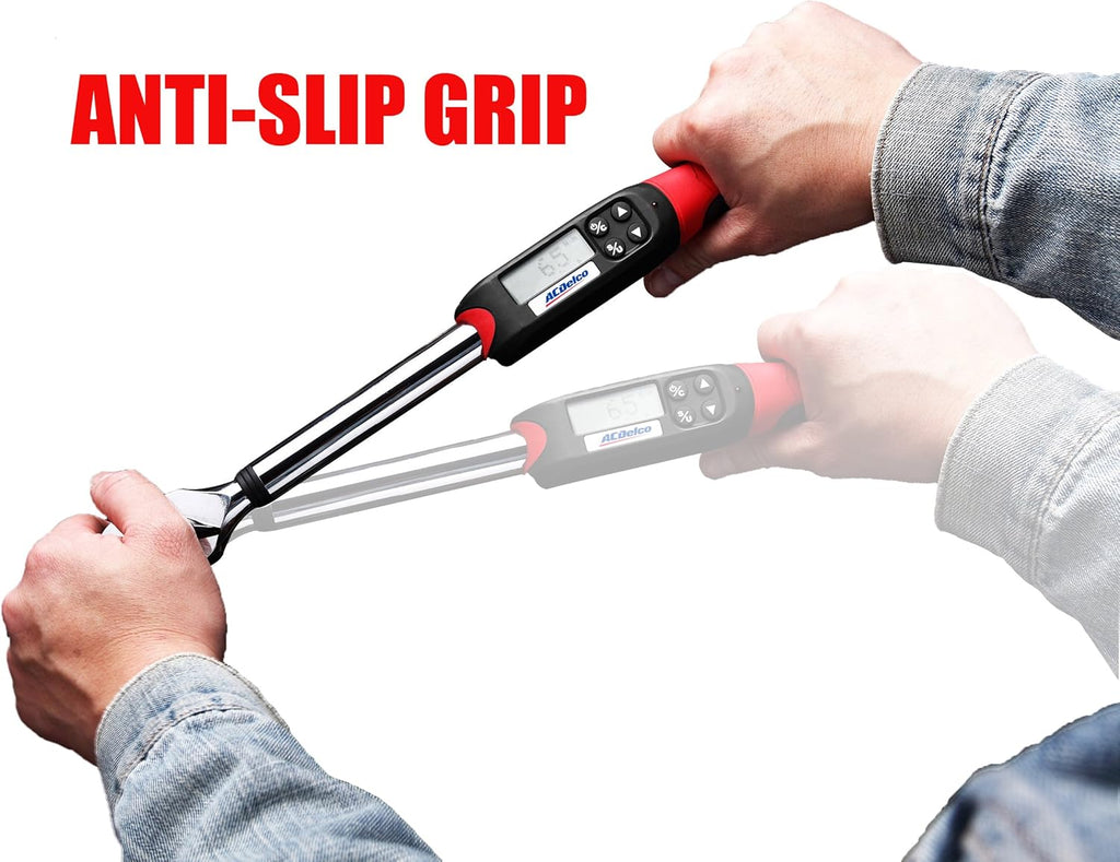 Heavy Duty Digital Torque Wrench with Buzzer and LED Flash Notification U3647