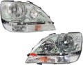 Chrome Head Light Pair for 2001 2002 2003 Lexus RX300 V22959