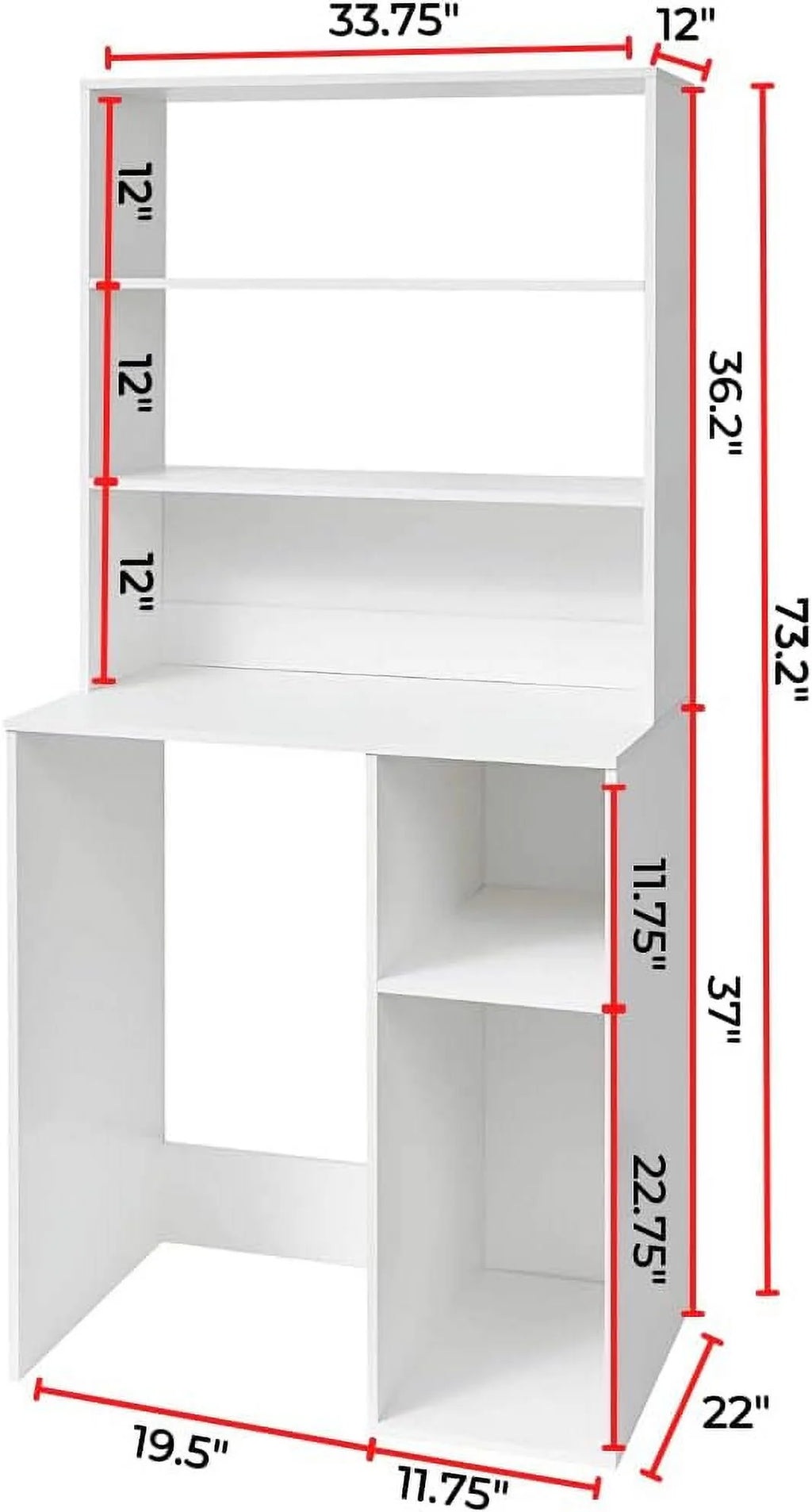 White Mini Fridge Dorm Station With Top Shelf F7767
