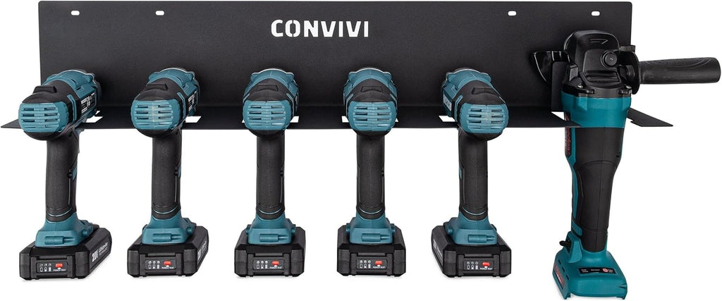 Black Cordless Drill Storage Rack 2-PACK W849