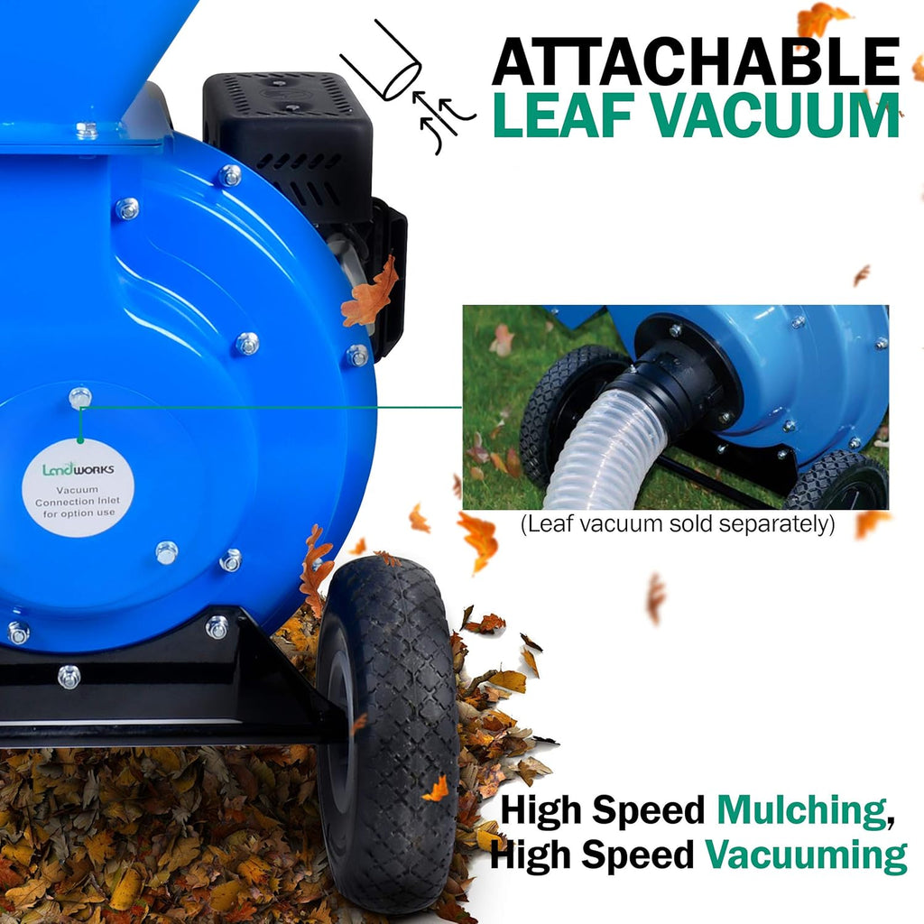 7HP 3 Inch Max Capacity Wood Chipper Shredder Mulcher C6411